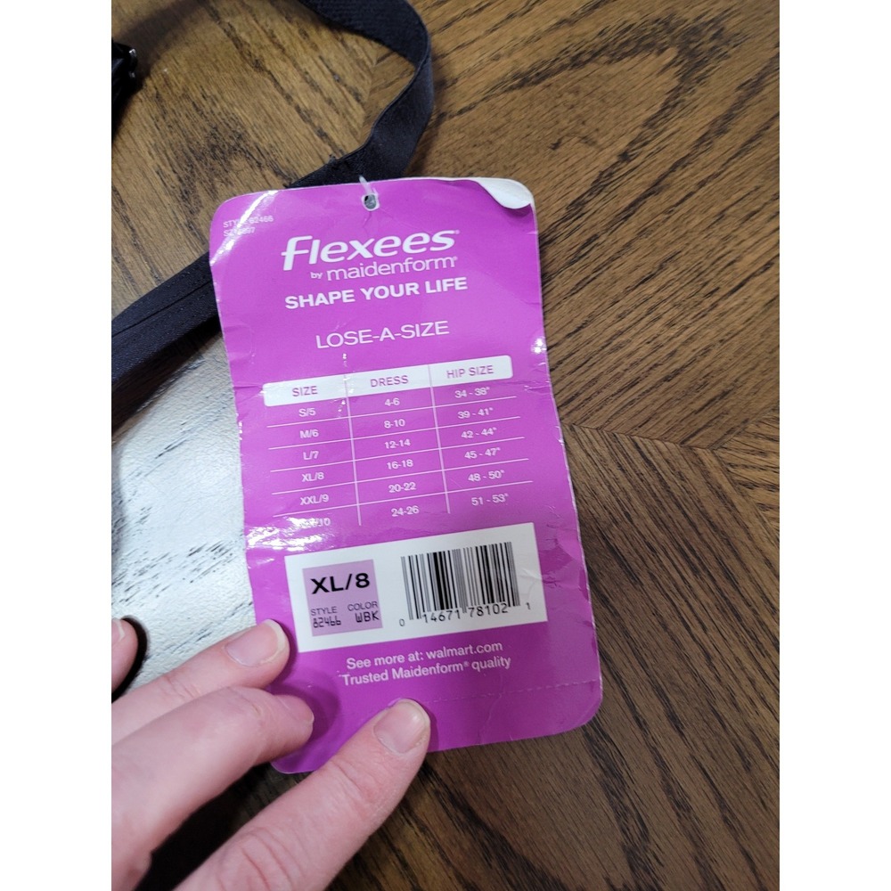 Flexees by Maidenform Ultra Firm‎ Control Seamless Singlet Bodysuit Black XL - Picture 5 of 6
